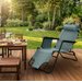 Leżak ogrodowy/plażowy składany Sun Comfort 2w1 Luverno - graphite