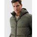Kurtka puchowa męska TDJAM513 4F - oliwkowy