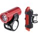 Zestaw lamp rowerowych Pictor Set Cree 350+10lm USB Prox - czerwony