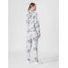 Spodnie dresowe damskie H4L22 SPDD011 4F - białe allover