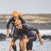 Czepek Neoprene Swim Cap Zone3 - pomarańczowy/czarny