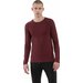 Longsleeve męski 4FAW23TFLOM155 4F - ciemna czerwień