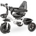 Rowerek trójkołowy 3w1 obracany Stars - szary