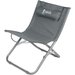 Krzesło turystyczne składane z zagłówkiem Royokamp - szare
