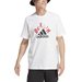Koszulka męska Graphic Tee Adidas - biała/czerwona