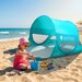 Namiot plażowy samorozkładający, parawan EasyShade UV50 Outtec - turkusowy
