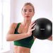 Piłka gimnastyczna, do pilatesu antiburst 25cm Gymtek - 25cm czarna