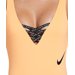 Strój kąpielowy damski U-Back One Piece Nike Swim - peach cream