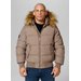 Kurtka męska Burnt Quilted Hooded Jacket Pitbull West Coast - Dark Sand