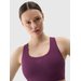 Biustonosz sportowy damski USBAF152 4F - ciemny fiolet