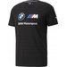 Koszulka męska Bmw Essentials Logo Tee Puma - czarna