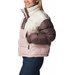 Kurtka puchowa damska Pike Lake II Cropped Columbia - Dusty Pink, Chalk, Basalt