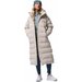 Płaszcz puchowy damski Amaze Puff Long Hooded Columbia - dark stone