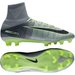 Buty piłkarskie korki Mercurial Superfly FG Nike - szaro-zielone