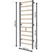Drabinka gimnastyczna metal-drewno 245x80 cm EH-DG09 Endorfit - czarna