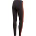 Legginsy damskie 3-Stripes Adidas Originals - czarno-pomarańczowe