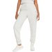 Spodnie dresowe damskie ESS+ Embroidery High-Waist Puma - białe