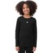 Longsleeve dziewczęcy 4FJSS23TLONF056 4F - czarna