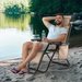 Leżak ogrodowy/plażowy składany Zero Gravity Outtec - beżowy