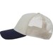 Czapka z daszkiem ACABU401 4F - beżowy/granatowy