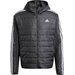 Kurtka hybrydowa męska Essentials 3-Stripes Insulated Hooded Adidas - czarna