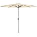 Parasol ogrodowy duży Circo 300cm Luverno - beżowy