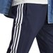 Spodnie dresowe męskie Essentials Stingle Jersey Tapered Open Hem 3-Stripse Adidas - granatowe