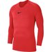 Longsleeve termoaktywny juniorski Dry Park First Layer Nike - czerwony/czarny