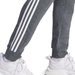 Spodnie dresowe męskie Essentials Fleece 3-Stripes Tapered Cuff Adidas - ciemny szary