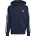 Bluza męska Essentials French Terry 3-Stripes Full-Zip Hoodie Adidas