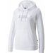 Bluza damska ESS+ Metallic Logo Hoodie TR Puma - white