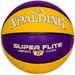 Piłka do koszykówki Super Flite 7 Spalding - fioletowy/żólty