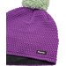 Czapka Merino Jamie Pompon MÜ Eisbar - purple/mint green