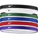 Opaski do włosów Flex Classic Headbands 6szt. Nike - game royal/university red/white