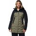 Płaszcz puchowy damski Mountain Croo III Mid Down Columbia - stone green, black