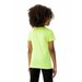 Koszulka dziewczęca 4FJWSS24TTSHF1152 4F - jasny żółty neon
