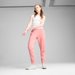 Spodnie dresowe damskie Ess Tape Sweatpants Puma - pink fruit