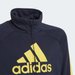 Dres juniorski ColorBlock Big Badge of Sport Adidas - granatowy/żółty