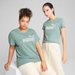 Koszulka damska ESS No. 1 Logo Heather Tee Puma - Green Moon