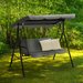 Huśtawka ogrodowa 3-osobowa Outtec - szara