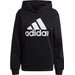 Bluza damska Essentials Logo Boyfriend Fleece Adidas - czarna