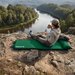 Mata samopompująca z poduszką Pillow 186x53x2,5cm Outtec - zielona