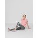 Legginsy dziewczęce HJL22 JLEG002 4F - szare