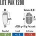 Śpiwór mumia Lite Pak 1200 High Peak